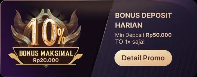 2# BONUS DEPOSIT HARIAN – TO 1X!